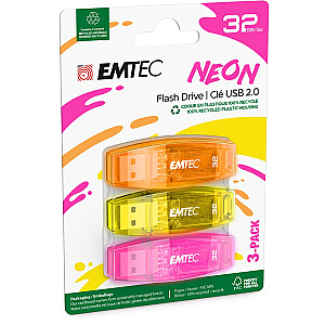 Emtec USB2.0 C410 32GB Neon 3 шт