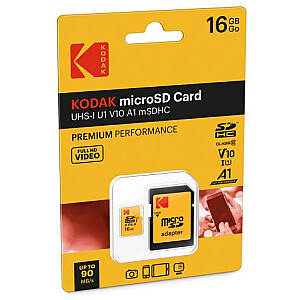 Kodak mSD 16GB UHS-I U1 V10 A1 Premium EKMSDM16GHC10K