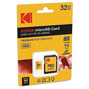 Kodak mSD 32GB UHS-I U1 V10 A1 Premium EKMSDM32GHC10K