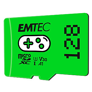 Emtec mSD 128GB UHSI U3 V30 A1 Gaming Green