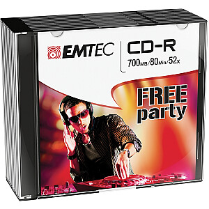 Emtec CD-R 700MB/80MIN 52x Free Party 10 шт