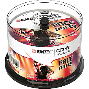 Emtec CD-R 700MB/80MIN 52x Cake Box 50 vnt.