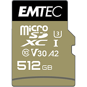 Emtec mSD 512GB UHS-I U3 V30 SpeedIN Pro