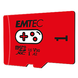 Emtec mSD 1TB UHS-I U3 V30 A2 Gaming Rouge
