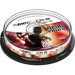 Emtec CD-R 700MB/80MIN 52x Cake Box 10 pcs