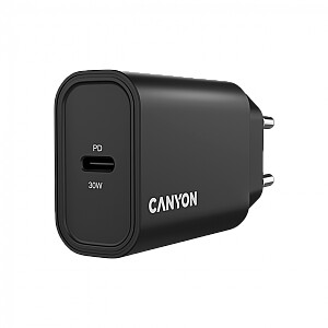 CANYON зарядное устройство OnCharge 30CL Max Power 30W 1xPD EU Черный