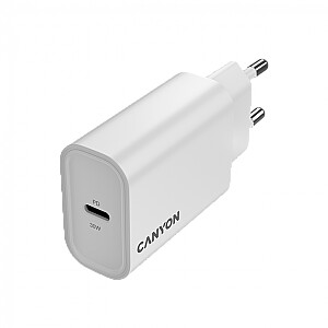 CANYON įkroviklis OnCharge 30CL Max Power 30W 1xPD EU Baltas
