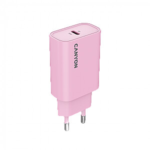 CANYON įkroviklis OnCharge 30CL Max Power 30W 1xPD EU Rožinė