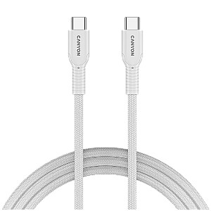 CANYON kabelis OnWire 60CL C-C 60W COLOR pintas 1m baltas