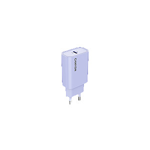 CANYON įkroviklis OnCharge 30CL Max Power 30W 1xPD EU Violetinė