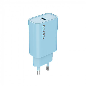 CANYON зарядное устройство OnCharge 30CL Max Power 30W 1xPD EU Светло-голубой