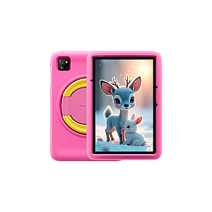 Blackview Tab 60 Pro Kids LTE 10.1-inch HD+ 800x1280 IPS 60Hz 4GB/128GB Octa-core T606 1.6GHz 5MP Front/8MP Back Camera Battery 7700mAh NO Carger USB Type-C Android 15 SD card slot Rose Pink