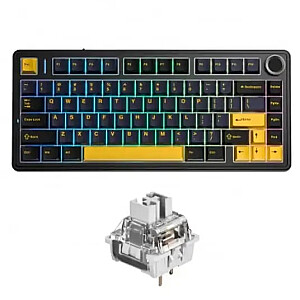 F75 EN / RU Išdėstymas Mechaninė Žaidimų klaviatūra Thunder black