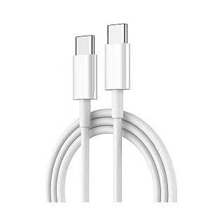 Goodbuy USB-C -> USB -C kabelis 18W / 100 cm balts
