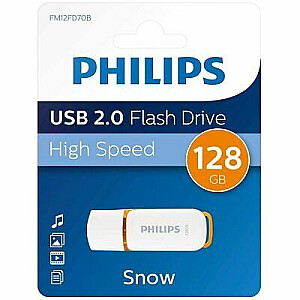 PHILIPS USB 2.0 FLASH DRIVE SNOW EDITION (ОРАНЖЕВАЯ) 128GB
