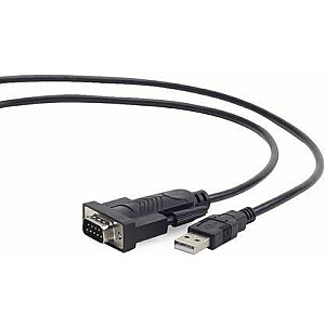 Kabel USB Gembird adapteris USB - SERIAL 9PIN, 1,5 m, czarny (UAS-DB9M-02)