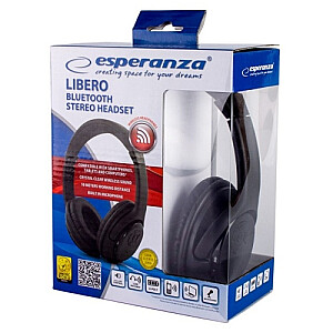 Esperanza EH163K Bluetooth austiņas ar smartphone control un mikrofonu (melns)