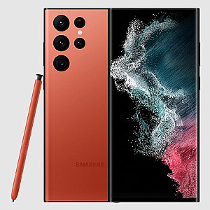 Samsung S22 Ultra 128GB Red  Prece no ekspozīcijas Garantija 1 gads