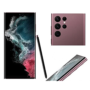 Samsung S22 Ultra 256GB Burgundy  Prece no ekspozīcijas Garantija 1 gads