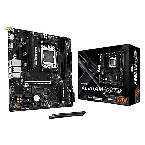 Mainboard|ASROCK|AMD A620|SAM5|Micro-ATX|Memory DDR5|Memory slots 2|A620AM-XWIFI