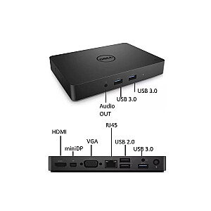 Sülearvuti dokk Dell WD15 DP HDMI RJ45 USB 4K, kasutatud