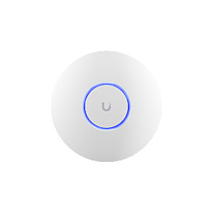 UBIQUITI U6+, WiFi 6, 4 spatial streams, 140 m² (1,500 ft²) coverage, 300+ connected devices, Powered using PoE, GbE uplink.