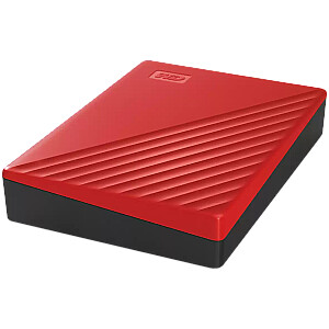 HDD Внешний WD My Passport (6TB, USB 3.2) Красный
