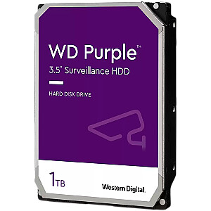 HDD AV WD Purple (3.5'', 1TB, 64MB, 5400 RPM, SATA 6 Gb/s)