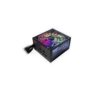 Power Supply INTER-TECH Argus RGB 750W CM, 80PLUS Gold, 140mm fan with 21 ultra bright LEDs,Switchable illumination, Acrylic glass side panel, active PFC, 4xPCI-e, OPP/OVP/SCP protection, semi-modular Cable management (Rev. 2)