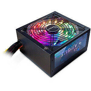 Блок питания INTER-TECH Argus RGB, 80PLUS Bronze, 500W, Retail, 1x140 Fan, 1x20+4Pin, 4+4Pin, 1xPCI-e 6+2Pin, 4x4Pin (Molex), 4xSATA, 1xFDD, rev 2.0