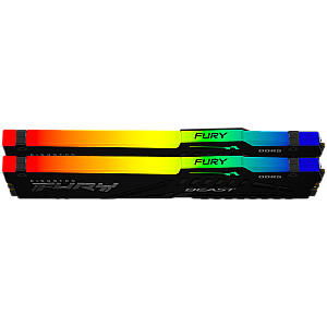 Kingston 32GB 6000MT/s DDR5 CL30 DIMM (2 tk komplekt) FURY Beast RGB EXPO