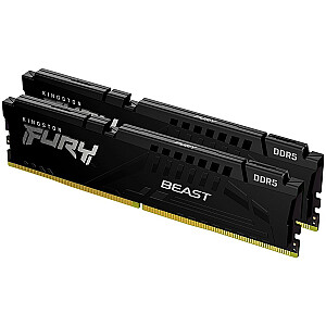 Kingston DRAM 32GB 5600MT/s DDR5 CL36 DIMM (Комплект из 2) FURY Beast Black EXPO