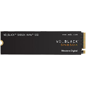 SSD WD Black SN850X 2TB M.2 2280 PCIe Gen4 x4 NVMe, Скорость чтения/записи: 7300/6600 МБ/с, IOPS 1200K/1100K, TBW: 1200