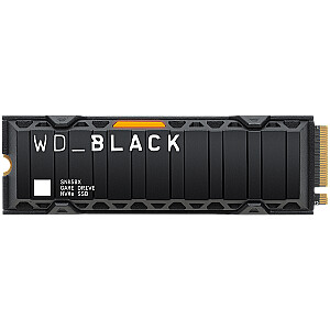 SSD WD Black SN850X HeatSink 1TB M.2 2280 PCIe Gen4 x4 NVMe, Скорость чтения/записи: 7300/6300 МБ/с, IOPS 800K/1100K, TBW: 600