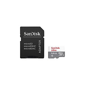 SanDisk Ultra microSDXC 64GB + SD Adapter 100MB/s Class 10 UHS-I