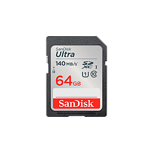 SanDisk Ultra 64GB SDXC Memory Card 140MB/s
