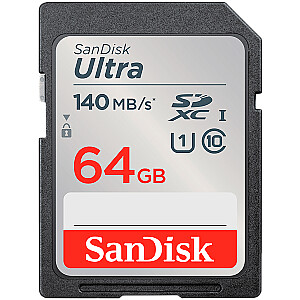 SanDisk Ultra 64GB SDXC Memory Card 140MB/s