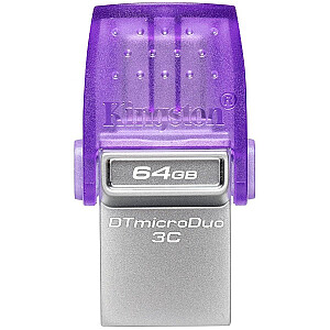 Kingston 64GB DataTraveler microDuo 3C 200MB/s dual USB-A + USB-C