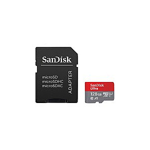 SanDisk Ultra microSDXC 128GB + SD Adapter 100MB/s Class 10 UHS-I