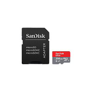 SanDisk Ultra microSDXC 256GB + SD Adapter 150MB/s A1 Class 10 UHS-I