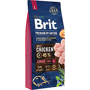 Brit Premium By Nature Junior L Large 15 кг