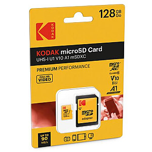 Kodak mSD 128GB UHS-I U1 V10 A1 Premium EKMSDM128GXC10K