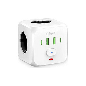 PCL3X4 2xUSB/2xUSB-C Baltas