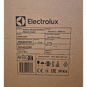 ИСПОЛЬЗОВАННЫЙ Беспроводной пылесос Electrolux серии 800 “Ultimate” Wet & Dry, модель EW81U3DB