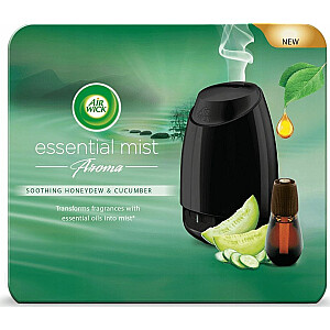 Air Wick Essential Mist Aroma automātiskais gaisa atsvaidzinātājs + gurķu un melones smaržu pildviela 20 ml (AIRW-WK-002-82)