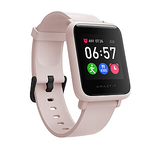 Amazfit Bip S Lite  Smart watch, GPS (satellite), AMOLED Display, Touchscreen, Heart rate monitor, Activity monitoring 24/7, Waterproof, Bluetooth, Sakura Pink