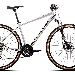 Горный велосипед Rock Machine Crossride 300 Gloss Silver/Black/Grey (Размер колеса: 29 Размер рамы: M)