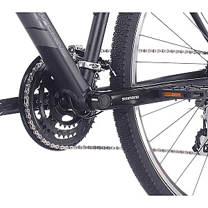 Kalnu velosipēds Rock Machine Rokk 30 Matte Black (Rata izmērs: 28,  Rāmja izmērs: L)