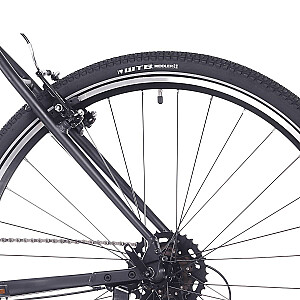 Kalnu velosipēds Rock Machine Rokk 30 Matte Black (Rata izmērs: 28,  Rāmja izmērs: L)