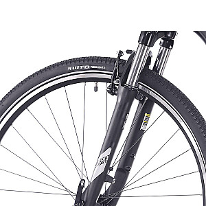 Kalnu velosipēds Rock Machine Rokk 30 Matte Black (Rata izmērs: 28,  Rāmja izmērs: L)